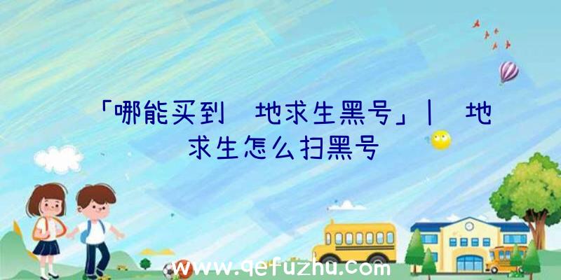 「哪能买到绝地求生黑号」|绝地求生怎么扫黑号